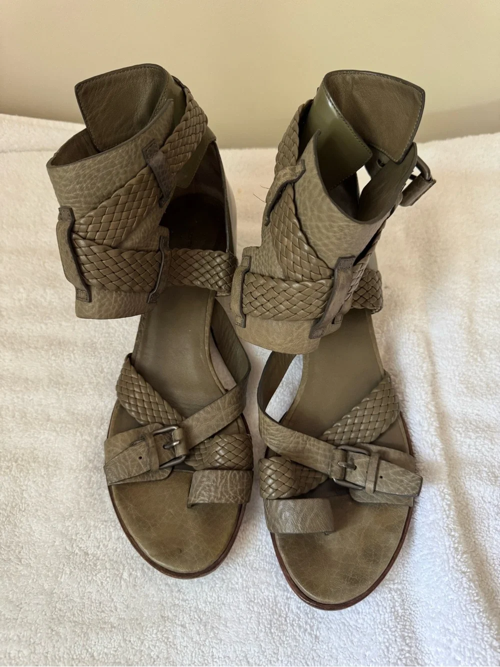Alexander Wang Braided Wedge Sandals